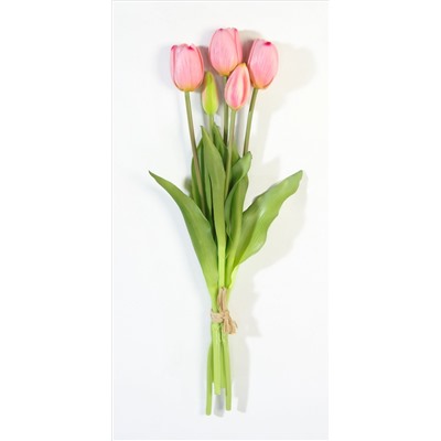 Букет тюльпанов 3+2 светло-розовый