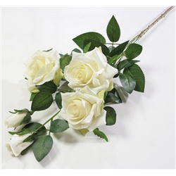 Ветка розы "Ламбада" 3 цветка 3 бутона