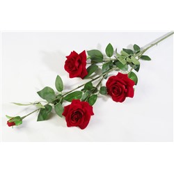 Ветка с бархатными розами "Салют"