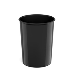 Корзина для бумаг и мусора 13.5 литров ErichKrause Classic, литая, черная