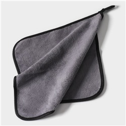 Салфетка для уборки «Суперплотная мульти», 30×30 см, плотность 450 гр, микрофибра, цвет серый