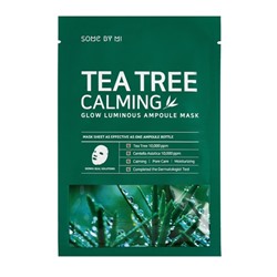 Ампульная тканевая маска для лица с экстрактом чайного дерева SOME BY MI TEA TREE CALMING GLOW LUMINOUS AMPOULE MASK