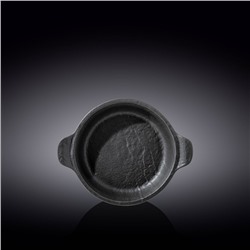 Форма для запекания круглая Wilmax, с ручками, 21.5х17.5 см, 400 мл, цвет чёрный сланец