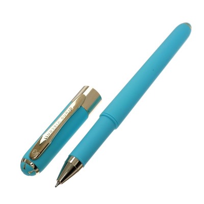 Ручка шариковая, 0.5 мм, Bruno Visconti MONACO, стержень синий, корпус небесно-голубой, в металлическом футляре