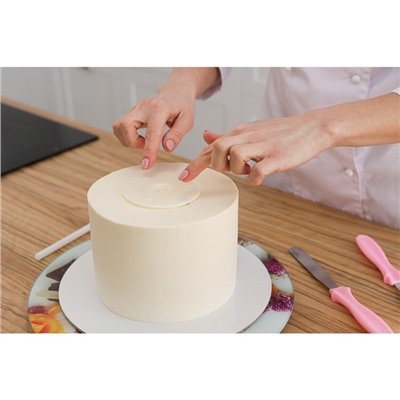 Подставка для разделения уровней торта, d=9 см , цвет белый
