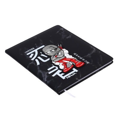 Дневник универсальный 1-11 класса Ninja Warrior, твёрдая обложка с поролоном, искусственная кожа, ляссе, блок 80 г/м2