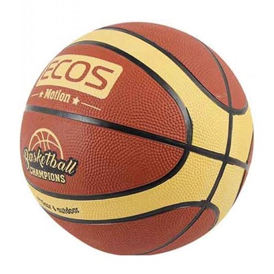 Мяч баскетбольный резиновый 12 панелей 2 цвета Motion BB105 Ecos (1/24)
