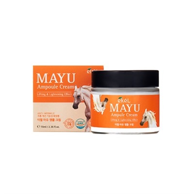 EKEL Mayu Ampule Cream Ампульный крем для лица с лошадиным жиром