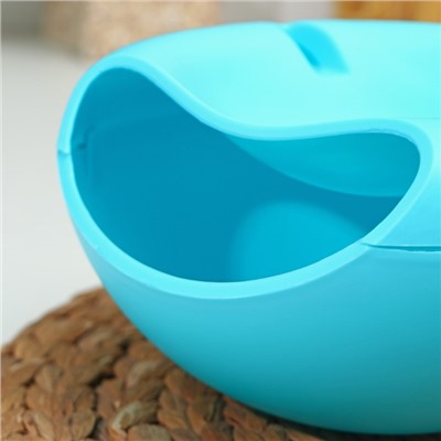 Тарелка для семечек и орехов «Плэтэр», 20×11 см, с подставкой для телефона, цвет МИКС