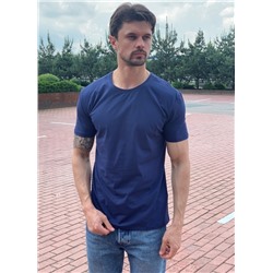 Мужская футболка М1 темно-синяя