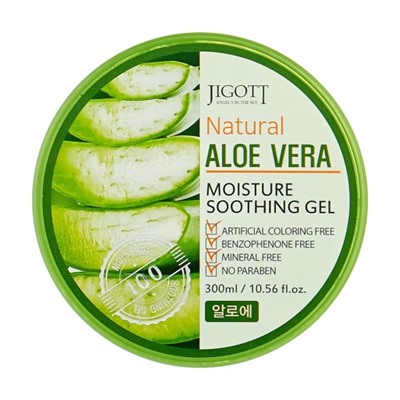 Увлажняющий успокаивающий гель с экстрактом алоэ JIGOTT NATURAL ALOE VERA MOISTURE SOOTHING GEL