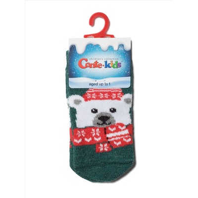 Носки детские Conte-Kids Новогодние носочки &quot;Белый мишка&quot; для самых маленьких