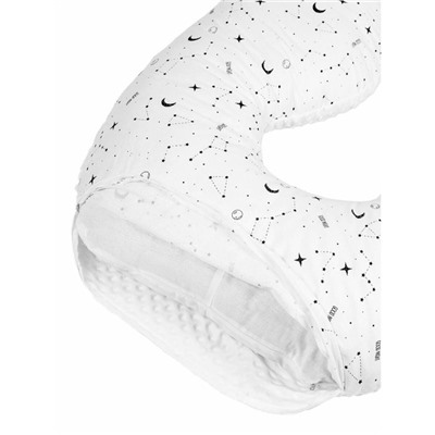 Подушка для беременных АНАТОМИЧЕСКАЯ AmaroBaby 340х72 (STARS), белый