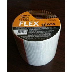 [30966] Серпянка (стеклотканевая лента) 100мм*20м самоклеющаяся Flex glass арт.FG1020