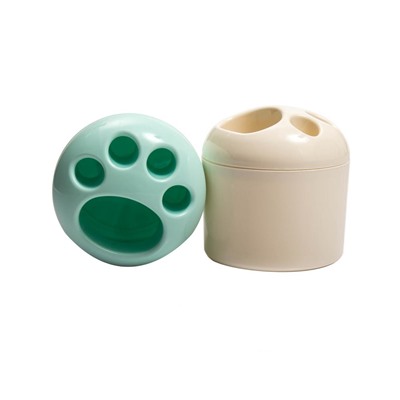 Подставка пластиковая для зубных щеток 0,7 л 105*105*100 мм в ассортименте Полимербыт (1/24)