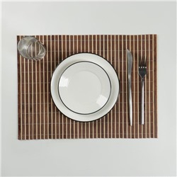 Салфетка сервировочная на стол «Соломка коричневая», 45×30 см