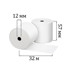 Чековая лента термо 57*40 мм втулка 12 мм длина 32 м НБК (12/156)