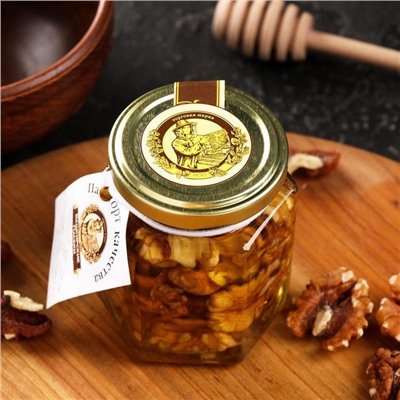 Цветочный мёд с грецким орехом «Сотка», 220 г