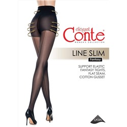 Колготки женские CONTE LINE SLIM Колготки с имитацией шва и утягивающими шортиками