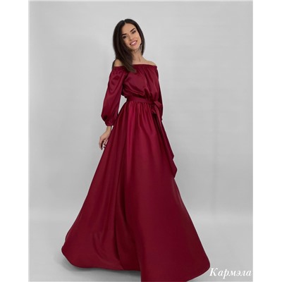 Платье «Кармэла» (бордовый)