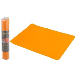 Коврик силиконовый 37,5*27,5*0,1 см для раскатывания теста оранжевый Mallony (1/60)