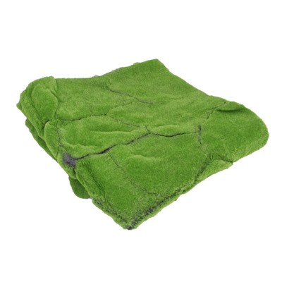 Мох искусственный, декоративный, полотно 1 × 1 м, рельефный, горный, зелёный
