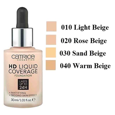 Тональная основа Catrice HD Liquid Coverage Foundation №030 Sand Beige 30 ml
