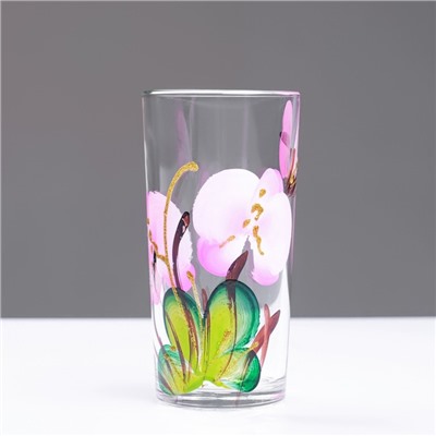 Набор для сока "Орхидея" художественная роспись, 6 стаканов  1250/200 мл МИКС