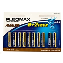 [28966] Элементы питания Samsung Pleomax LR03 BL-8+2 ПРОМО (100/600)