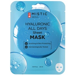 Тканевая маска для лица с гиалуроновой кислотой MISTIC HYALURONIC ALL DAYS Sheet mask