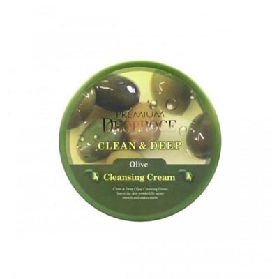 Очищающий крем для лица с экстрактом оливы DEOPROCE PREMIUM CLEAN & DEEP OLIVE CLEANSING CREAM