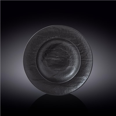 Тарелка глубокая Wilmax, d=25.5 см, 350 мл, цвет чёрный сланец