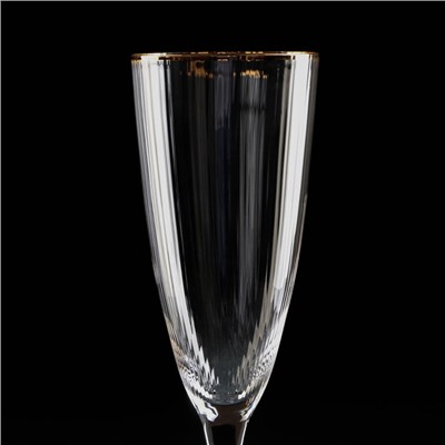 Бокал стеклянный для шампанского «Орион», 300 мл, 7×26 см, цвет прозрачный