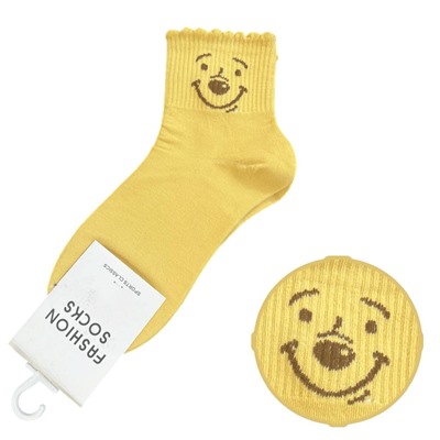 Хлопковые носки FASHION SOCKS (жёлтые)