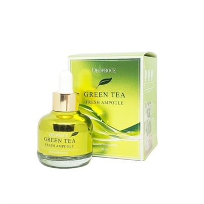 Сыворотка для лица с экстрактом зелёного чая DEOPROCE GREEN TEA FRESH AMPOULE