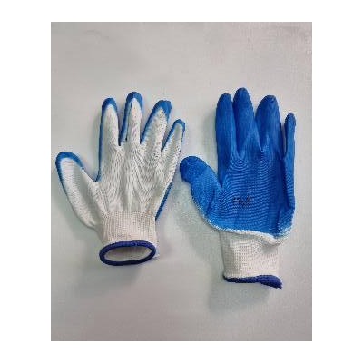 [34848] Перчатки нейлоновые с нитриловым покрытием, синие (10/720) Б-Р