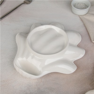 Блюдо керамическое для устриц «Кокильница», 24×22×4,5 см