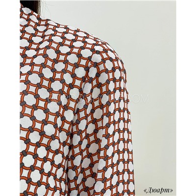 Платье «Дюарт» (бело-оранжевый)