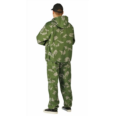 Костюм "МАСКХАЛАТ" куртка/брюки, цвет: кмф "Граница зеленый", ткань: Сорочечная