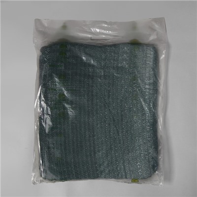 Сетка затеняющая, 5 × 2 м, плотность 55 г/м², зелёная, в наборе 15 клипс