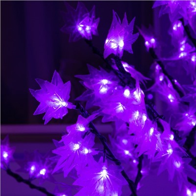 Светодиодное дерево «Фиолетовый клён» 1.5 м, 600 LED, постоянное свечение, 220 В, свечение белое