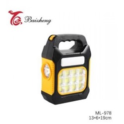 Фонарь ручной 13*6*19 см led аккумуляторный влагозащит ML-978 Baizheng(1/60)