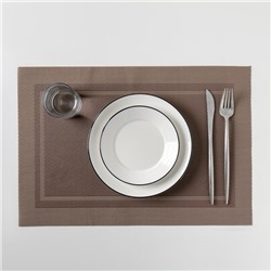 Салфетка сервировочная на стол «Окно», 45×30 см, цвет светло-коричневый