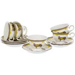Чайный набор Olaff Jade porcelain, 12 предметов, 200 мл