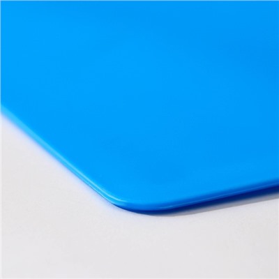Доска разделочная «Эко», 34×24×0,2 см, прямоугольная, цвет голубой