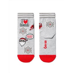 Носки детские Conte-kids Новогодние носки &quot;Санта-Клаус&quot; с люрексом и стразами