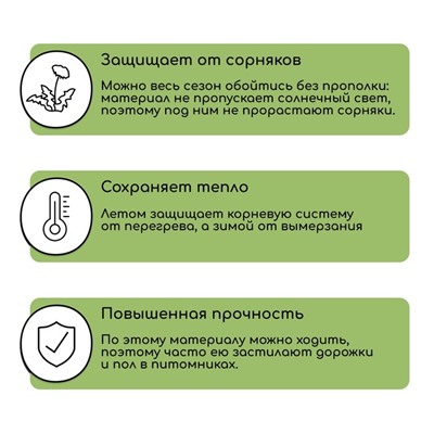 Агроткань застилочная, с разметкой, 5 × 3,2 м, плотность 100 г/м², полипропилен, Greengo, Эконом 50%