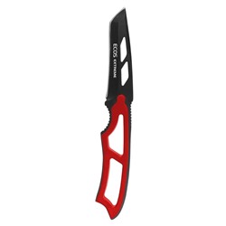 Нож туристический стальной 19,5 см со свистком красный EX-SW-B01R Ecos (1/5)