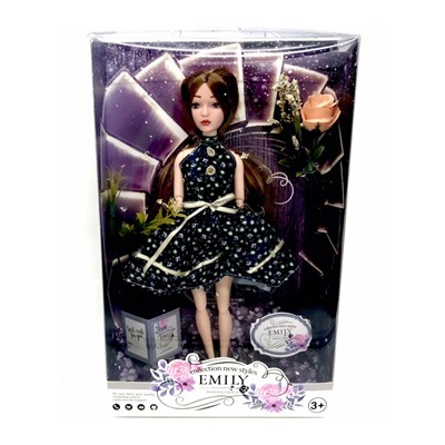 Кукла Emily Шарнир с Цветами QJ129C
