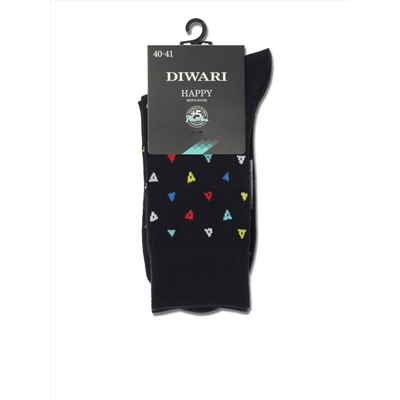 Носки мужские DiWaRi Хлопковые носки HAPPY с рисунком «Треугольники»